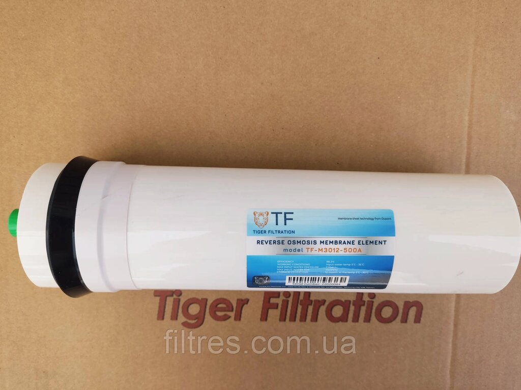 Мембрана обратно осмоса Tiger filtration TW-M3012-500A від компанії Інтернет магазин voda-plus - фото 1