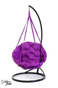 Підвісне Крісло гойдалка-гамак з круглої подушкою Kospa Фіолетовий (200 кг)