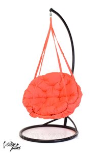 Підвісне Крісло гойдалка-гамак з круглої подушкою Kospa Кораловий (200 кг)