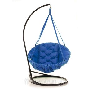 Підвісне Крісло гойдалка-гамак з підставкою Kospa Синій (100 кг)