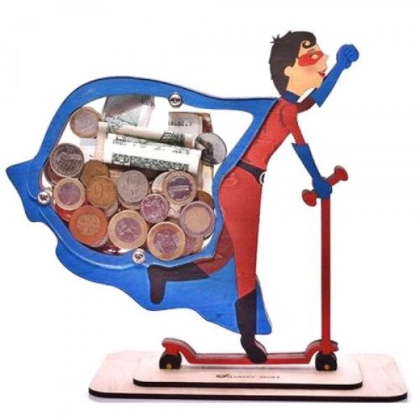 3D puzzle piggy bank "Супермен" від компанії Інтернет-магазин  towershop.online - фото 1