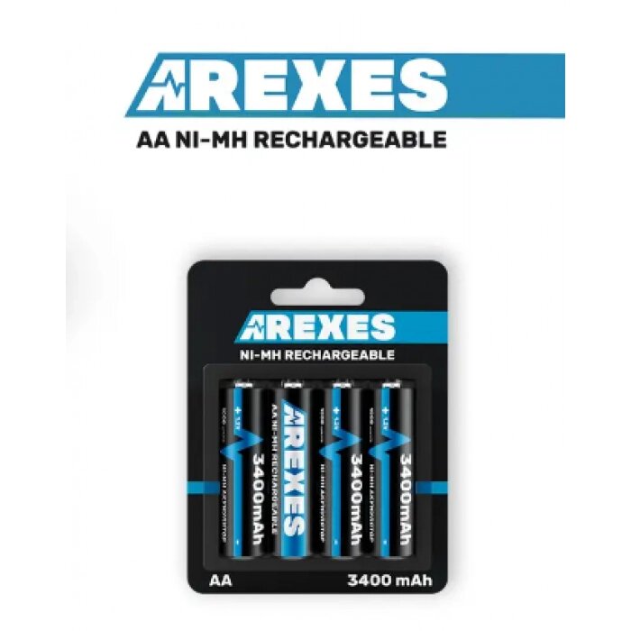 Акумулятор АА Arexes (3400mAh) 1.2v (NI-MH) пальчик від компанії Інтернет-магазин  towershop.online - фото 1