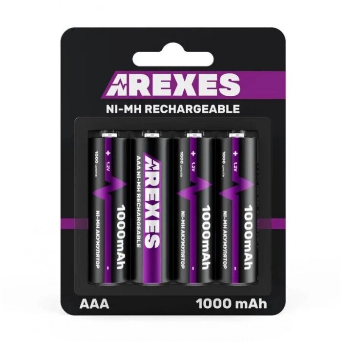 Акумулятор ААА Arexes (1000mAh) 1.2v (NI-MH) міні пальчик від компанії Інтернет-магазин  towershop.online - фото 1