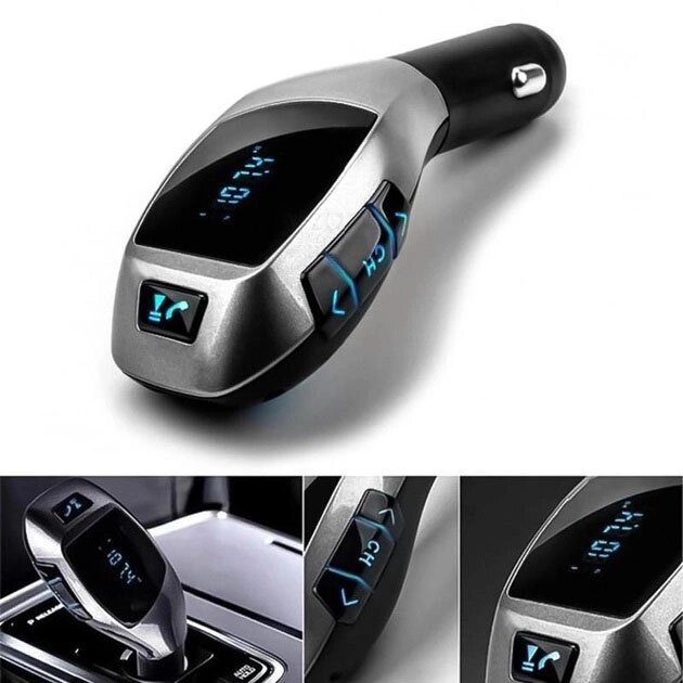 Автомобільний bluetooth fm модулятор X5 ВТ для автомагнітоли, mp3 / фм трансмітер з дисплеєм від компанії Інтернет-магазин  towershop.online - фото 1