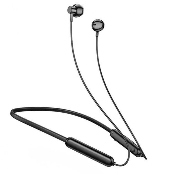 Бездротові навушники з мікрофоном вкладиші bluetooth для бігу для спорту з MicroSD HOCO ES67 Чорні від компанії Інтернет-магазин  towershop.online - фото 1