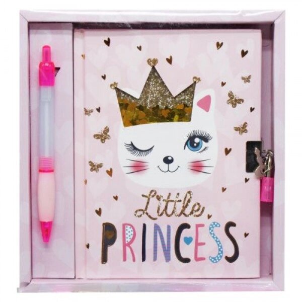 Блокнот на замочці "Маленька принцеса" із ручкою від компанії Інтернет-магазин  towershop.online - фото 1