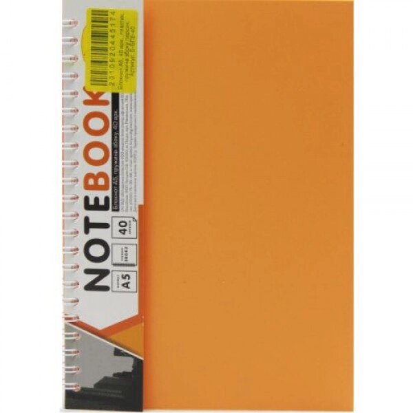 Блокнот "Office book" A5, 40 листів ( помаранчевий ) від компанії Інтернет-магазин  towershop.online - фото 1
