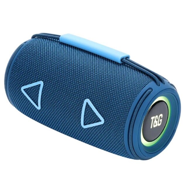 Bluetooth-колонка TG657 з RGB підсвічуванням 1500 mAh. Колір: синій від компанії Інтернет-магазин  towershop.online - фото 1