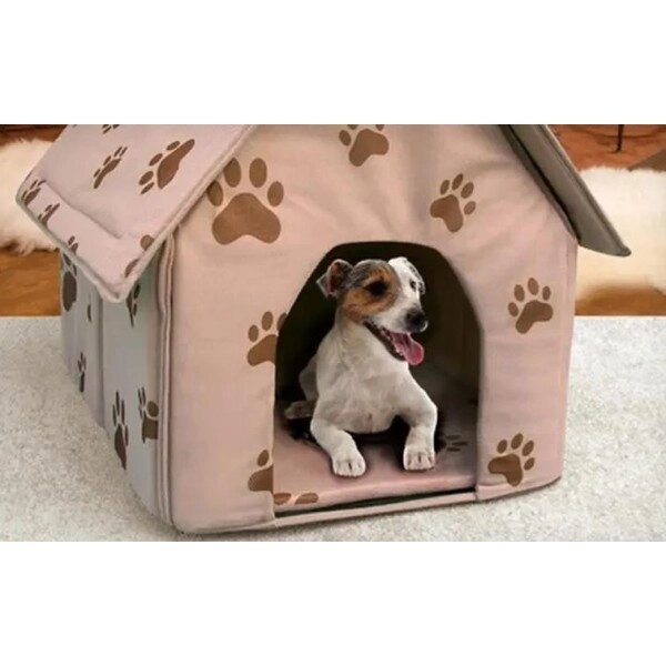 Будиночок для собак та кішок portable dog house будка 43 х 43 х 40 см від компанії Інтернет-магазин  towershop.online - фото 1