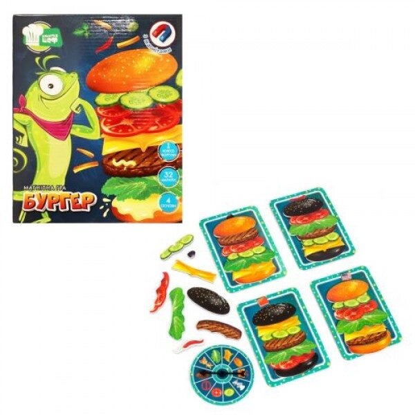Burger Table Magnetic Game UKR від компанії Інтернет-магазин  towershop.online - фото 1