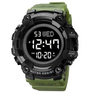 Годинник наручний чоловічий SKMEI 1968AG ARMY GREEN, брендовий чоловічий годинник, годинник для чоловіка. Колір зелений