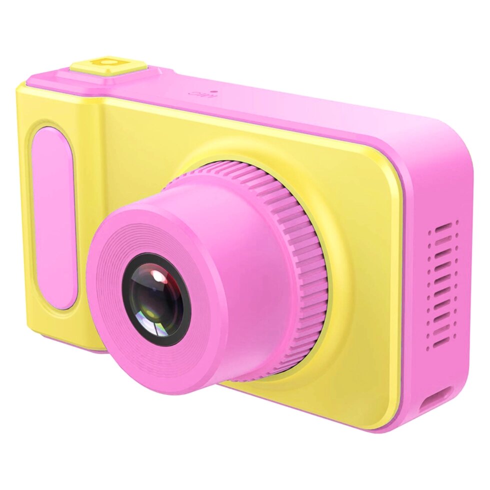 Цифрова дитяча камера Smart Kids Camera дитяча фото-відеокамера Yellow-Pink від компанії Інтернет-магазин  towershop.online - фото 1