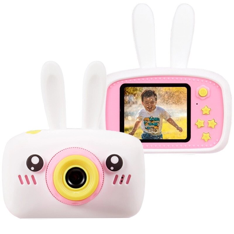 Цифровий дитячий фотоапарат Children fun Camera Зайчик дитяча фото-відеокамера White від компанії Інтернет-магазин  towershop.online - фото 1