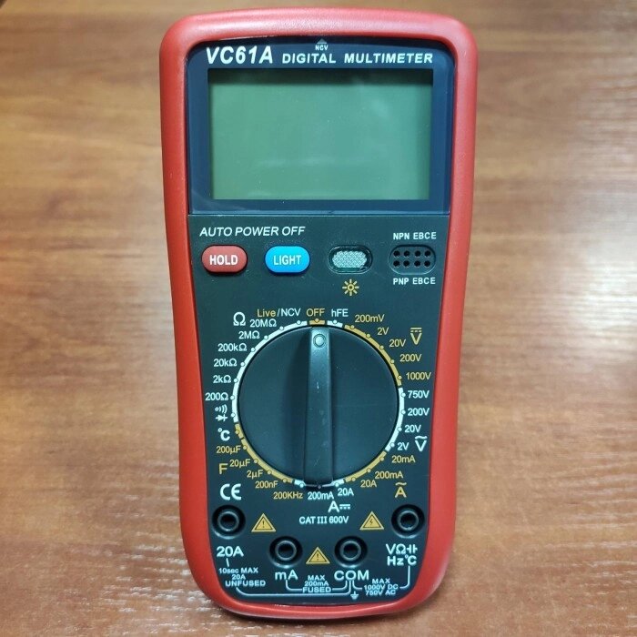 Цифровий Професійний мультиметр VC 61A тестер вольтметр + термопара від компанії Інтернет-магазин  towershop.online - фото 1