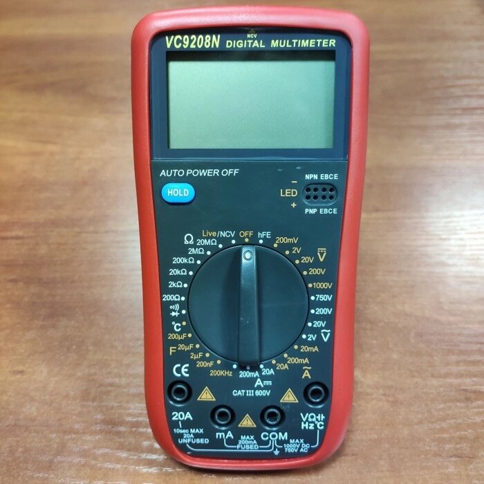 Цифровий професійний мультиметр VC9208N тестер Voltmeter + термопари від компанії Інтернет-магазин  towershop.online - фото 1