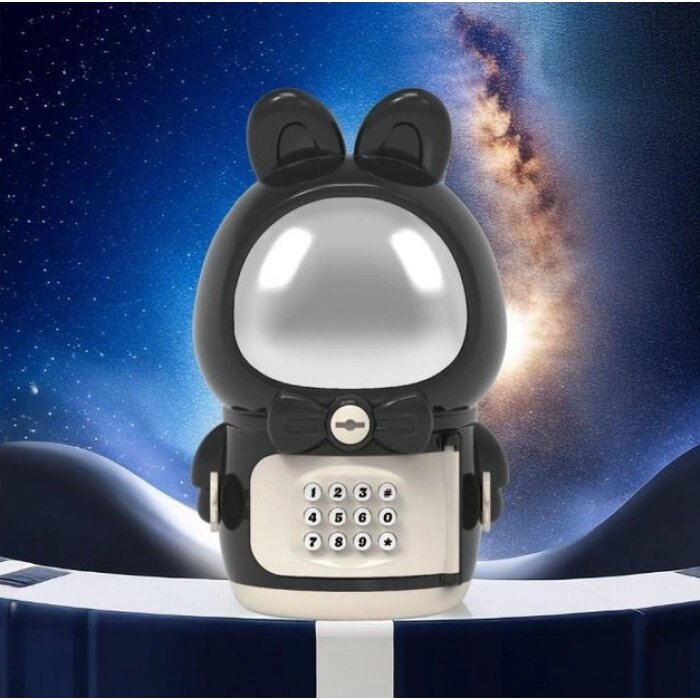 Дитяча електронна скарбничка - сейф із замком Зайчик - Космонавт Space Rabbit Piggy від компанії Інтернет-магазин  towershop.online - фото 1