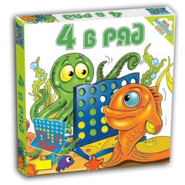 Дитяча настільна гра "4 у ряд" (укр) від компанії Інтернет-магазин  towershop.online - фото 1