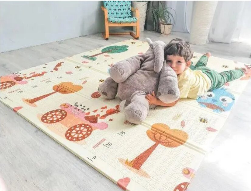 Дитячий розвиває двосторонній термо килимок розмір 180х150 від компанії Інтернет-магазин  towershop.online - фото 1