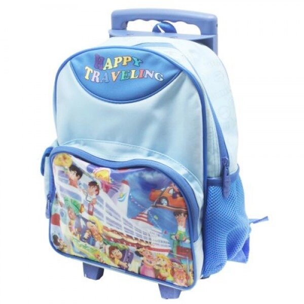 Дитячий рюкзак "Happy Travelin", синій від компанії Інтернет-магазин  towershop.online - фото 1
