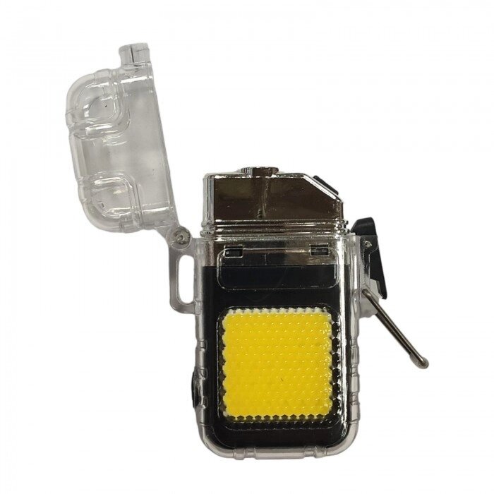 Електроімпульсна запальничка Flashlight 9258 спіральна usb запальничка із ліхтариком Чорна від компанії Інтернет-магазин  towershop.online - фото 1