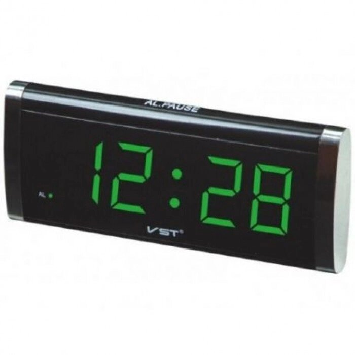 Електронні провідні цифровий годинник VST 730 Зелена підсвічування від компанії Інтернет-магазин  towershop.online - фото 1