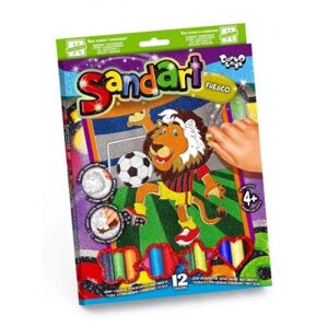 Фреска кольорового піску "Sandart" Leo-Football