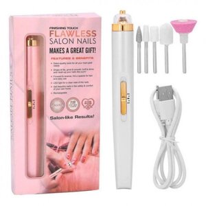 Фрезер для манікюру та педикюру Flawless Salon Nails, фрезер ручний для манікюру. Колір білий