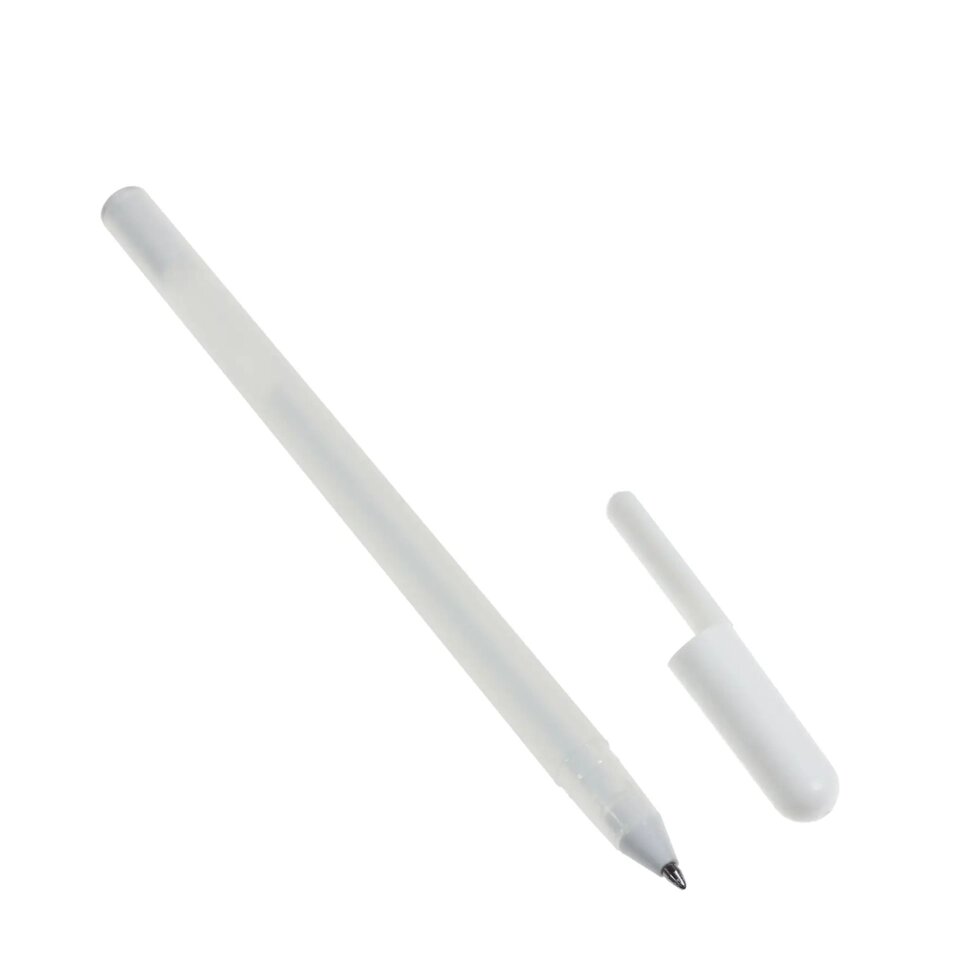 Гелева ручка 0,8 мм, біла від компанії Інтернет-магазин  towershop.online - фото 1