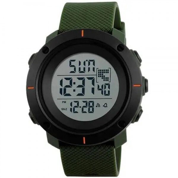 Годинник наручний чоловічий SKMEI 1213AG ARMY GREEN BIG SIZE, брендовий чоловічий годинник. Колір зелений від компанії Інтернет-магазин  towershop.online - фото 1