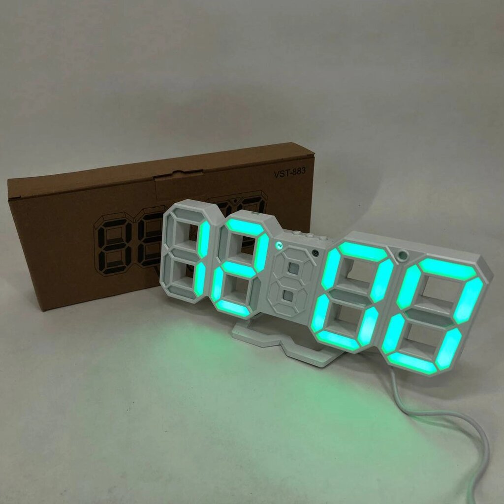 Годинник настільний електронний LY-1089 LED з будильником і термометром, розумний настільний годинник від компанії Інтернет-магазин  towershop.online - фото 1