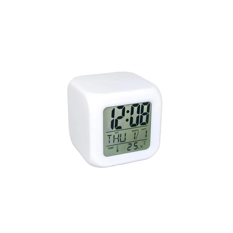 Годинник нічник COLOR CHANGING CLOCK від компанії Інтернет-магазин  towershop.online - фото 1