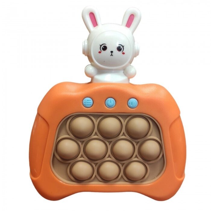 Іграшка антистрес дитяча іграшка головоломка зайчик Quick Pop It Baby Bunny, на батарейках консоль від компанії Інтернет-магазин  towershop.online - фото 1