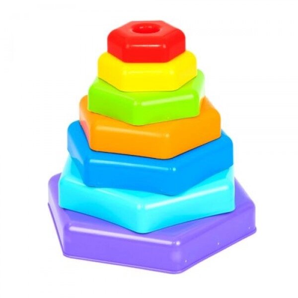 Іграшка "Піраміда веселки" від компанії Інтернет-магазин  towershop.online - фото 1