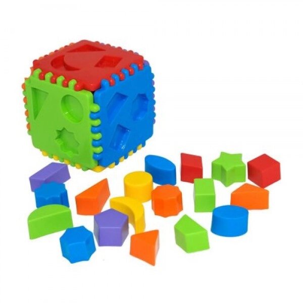 Іграшка-сиротер "навчальний куб" 24 елементи від компанії Інтернет-магазин  towershop.online - фото 1