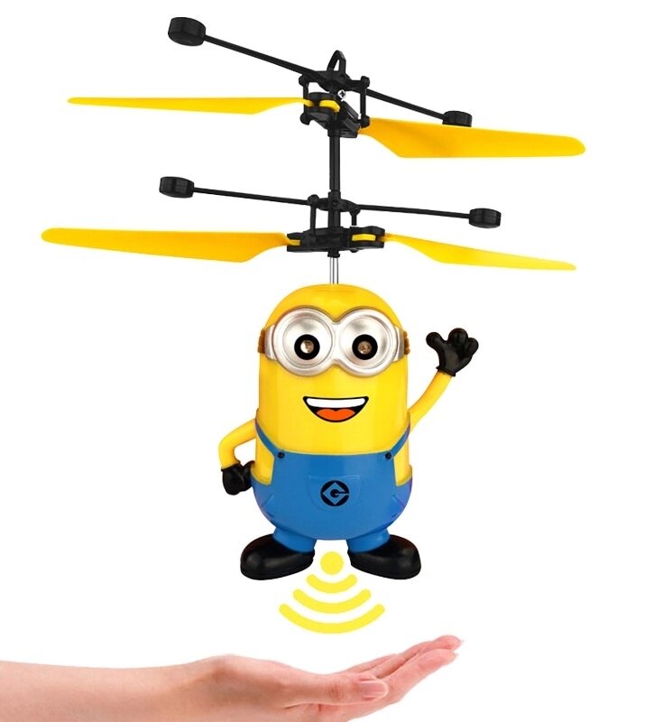 Іграшка вертоліт літаючий Міньйон NBZ з підсвічуванням від компанії Інтернет-магазин  towershop.online - фото 1