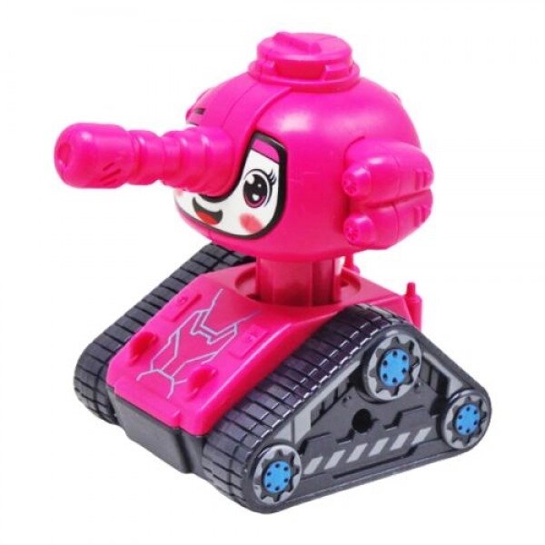 Іграшка заводна "Танк", рожевий від компанії Інтернет-магазин  towershop.online - фото 1
