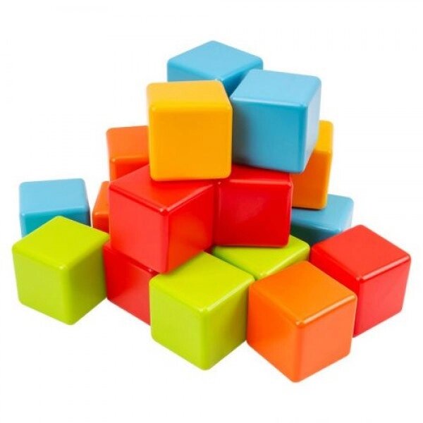 Ігровий набір пластикових кубиків, 20 шт від компанії Інтернет-магазин  towershop.online - фото 1