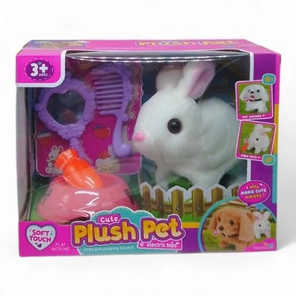 Ігровий набір зі звірком "Plush Pet. Кролик білий від компанії Інтернет-магазин  towershop.online - фото 1