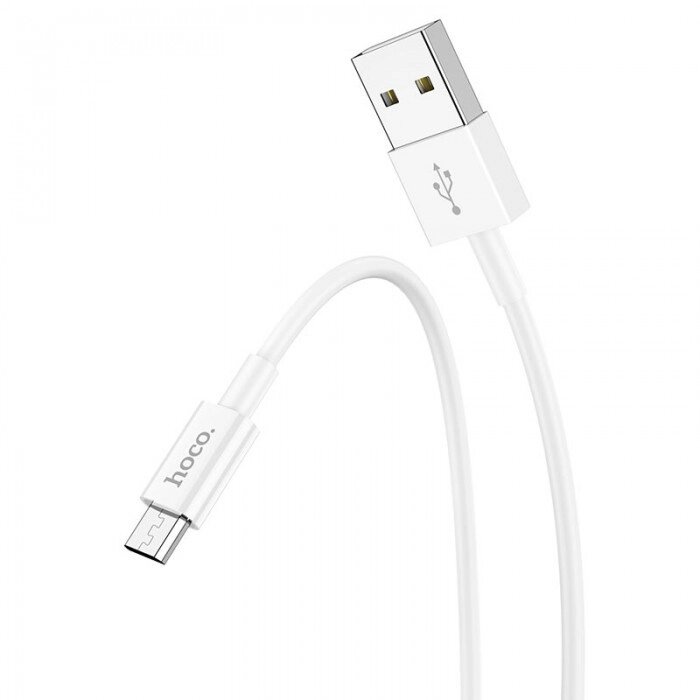 Кабель для зарядки USB на Micro-USB HOCO X64 Lightweight Білий від компанії Інтернет-магазин  towershop.online - фото 1