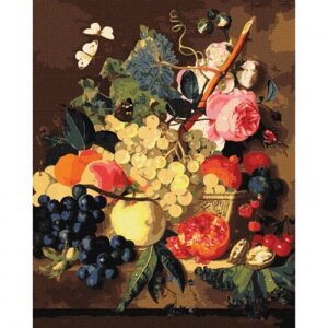 Картина за номерами "Кошик з фруктами"