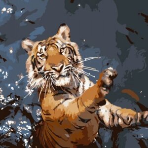 Картина за номерами "Тигр-ловець"