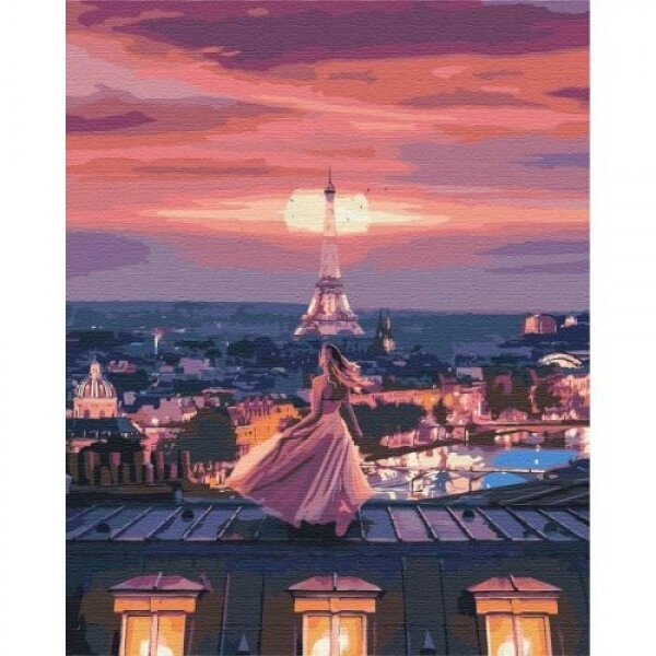 Картина за номерами "Фантастичний вечір в Парижі" від компанії Інтернет-магазин  towershop.online - фото 1