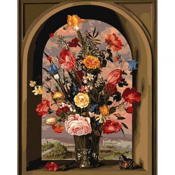 Картина за номерами "Композиція з квітів" від компанії Інтернет-магазин  towershop.online - фото 1