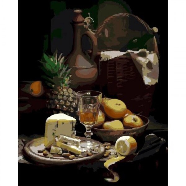 Картина за номерами "Натюрморт: фрукти та вино" від компанії Інтернет-магазин  towershop.online - фото 1