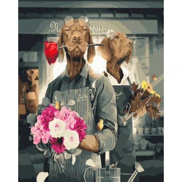 Картина за номерами "Продавці квітів" від компанії Інтернет-магазин  towershop.online - фото 1