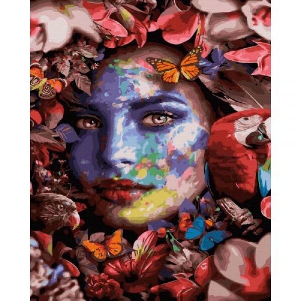 Картина за номерами "Серед метеликів і пташок" від компанії Інтернет-магазин  towershop.online - фото 1