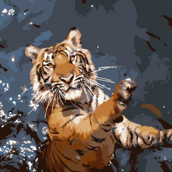 Картина за номерами "Тигр-ловець" від компанії Інтернет-магазин  towershop.online - фото 1
