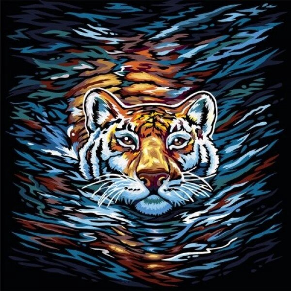 Картина за номерами "Тигр" укр від компанії Інтернет-магазин  towershop.online - фото 1