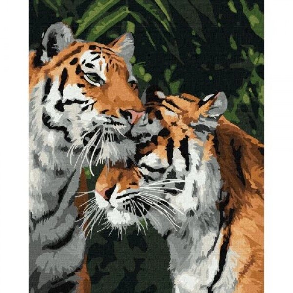 Картина за номерами "Тигрова любов" від компанії Інтернет-магазин  towershop.online - фото 1