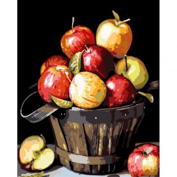Картина за номерами "Яблука у кошику" від компанії Інтернет-магазин  towershop.online - фото 1